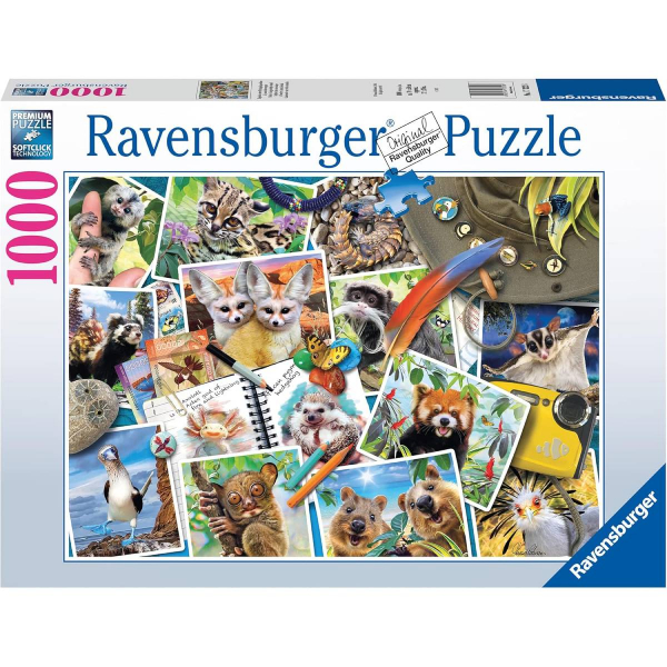 Ravensburger puzzle (slagalice) – 1000pcs Putnički dnevnik životinja RA17322 - ODDO igračke
