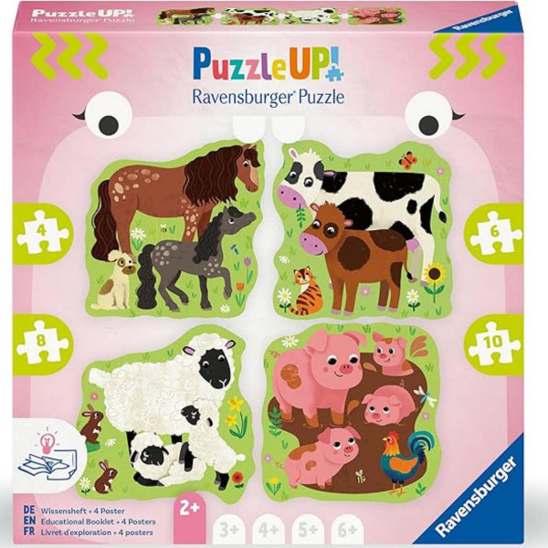 Ravensburger puzzle (slagalice) – 4/6/8/10 Farma – Puzzle Up RA12004001 - ODDO igračke
