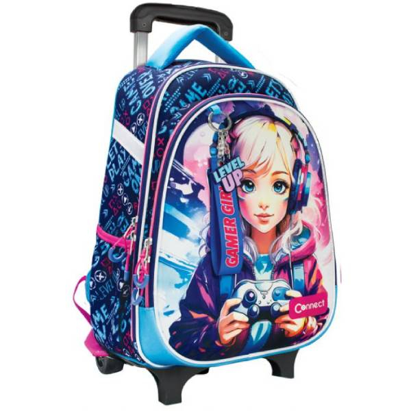 Ranac djački s točkićima XT Gamer Girl 26.Connect 60566 - ODDO igračke