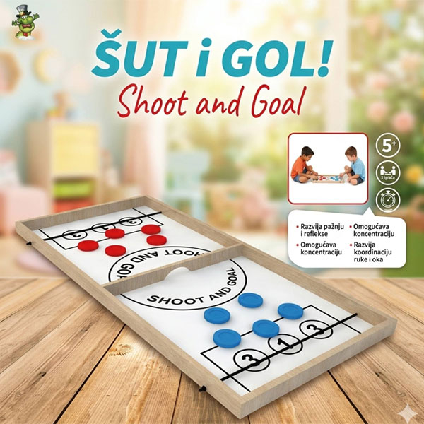 Društvena igra Šut i gol igra Bajkolino 052568 - ODDO igračke