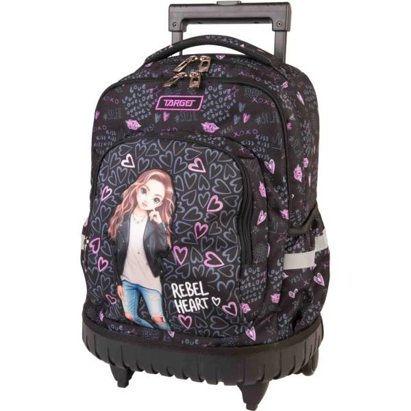 Ranac sa točkićima Trolley Target Rebel Heart 29799 - ODDO igračke