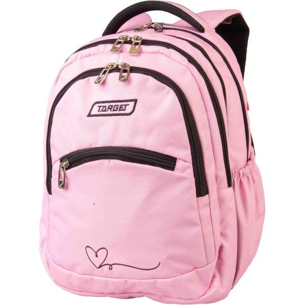 Ranac Target 2u1 Curved Pink Heart 29804 - ODDO igračke