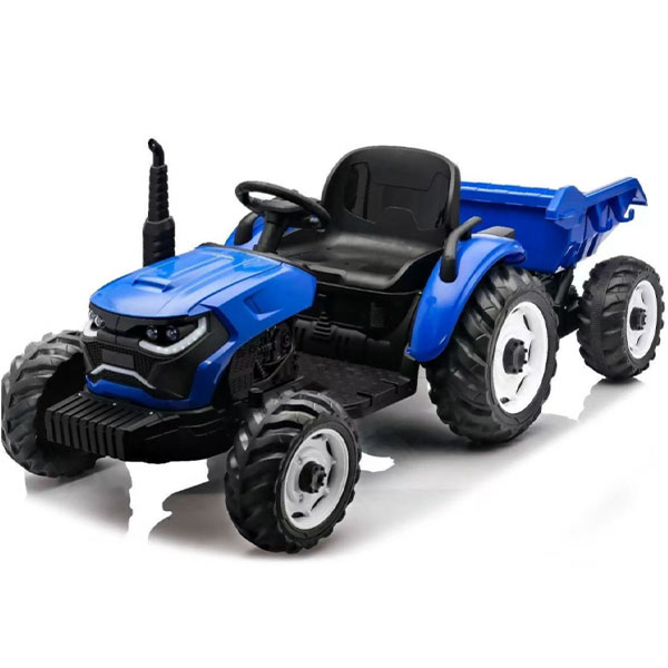 Traktor na akumulator sa kip prikolicom plavi 144217P - ODDO igračke