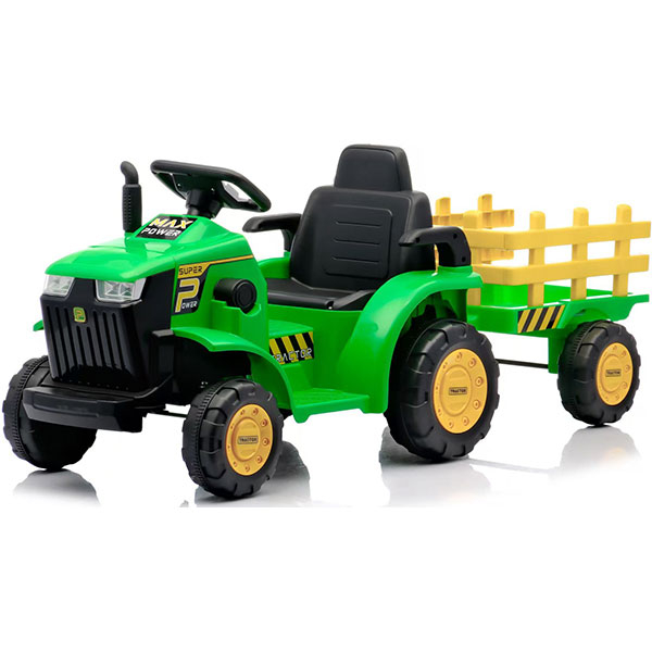 Traktor sa prikolicom na akumulator zeleni 451245Z - ODDO igračke