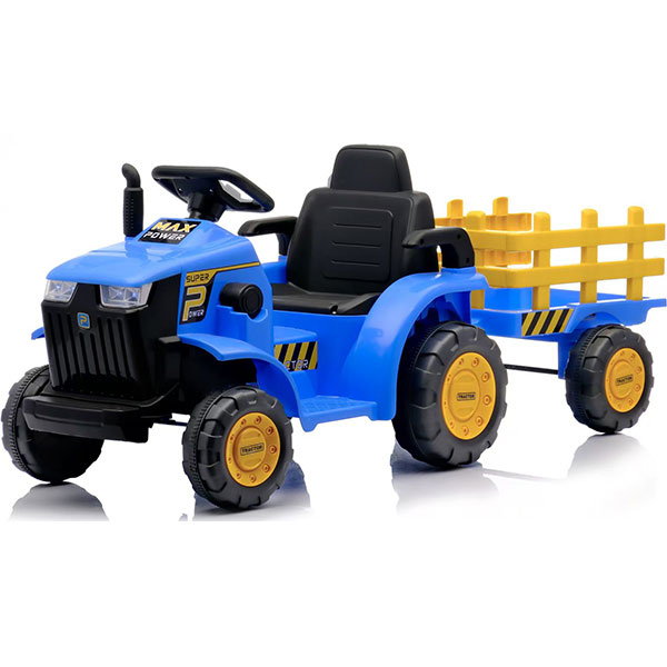 Traktor sa prikolicom na akumulator plavi 451245P - ODDO igračke