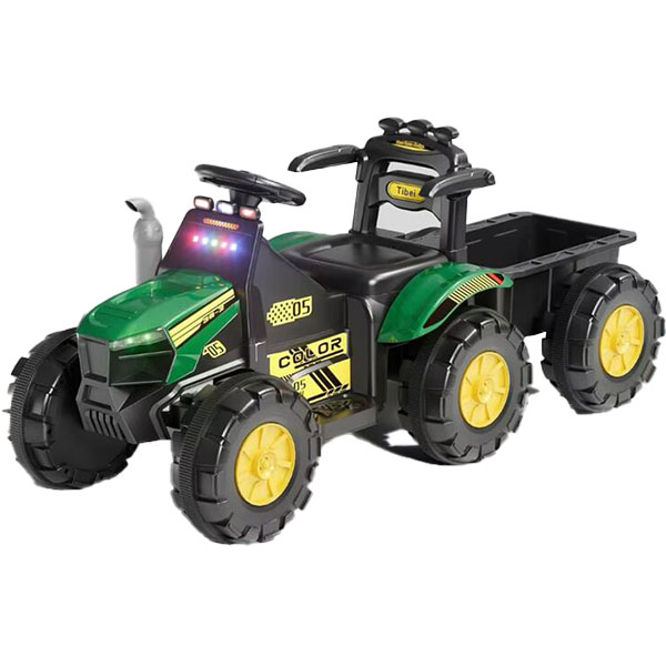 Traktor na akumulator sa 6 točkova zeleni 206358Z - ODDO igračke