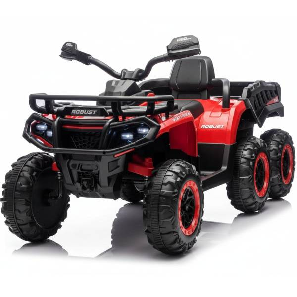 Motor quad na akumulator sa prikolicom 12v 6točkova MB 0509 crvena boja 400093 - ODDO igračke