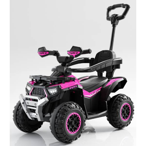 Guralica Motor quad na akumulator mini  6V sa ručkom MB0664 roze boja 588636R - ODDO igračke