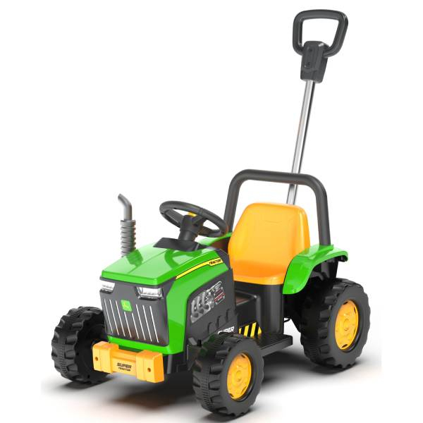 Guralica Traktor na akumulator mini sa ručkom 6v 1moto MB8349 zelena boja 498083Z - ODDO igračke