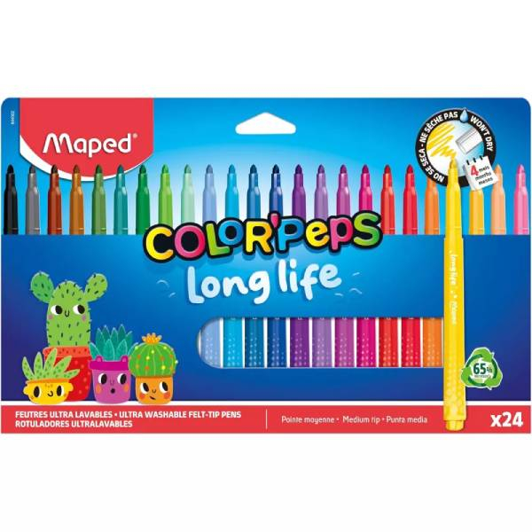 MAPED flomaster COLOR PEPS Long Life 2.0 1/24 M844002 - ODDO igračke