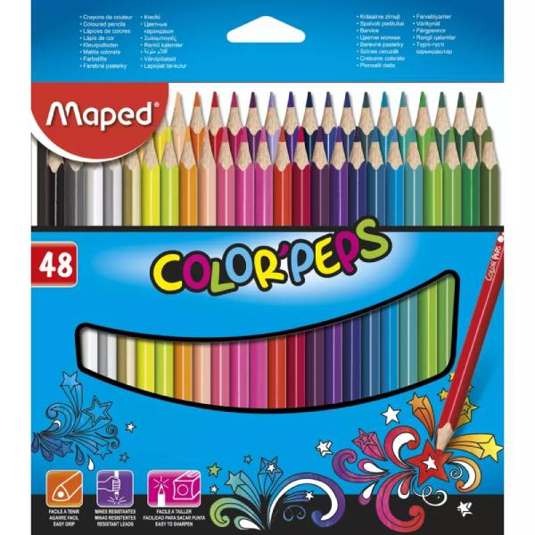 MAPED drvene bojice COLOR PEPS 1/48 M832048 - ODDO igračke