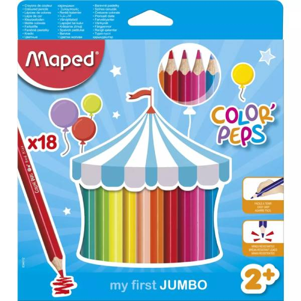 MAPED bojice My First Jumbo COLOR MAXI 1/18 M834012 - ODDO igračke