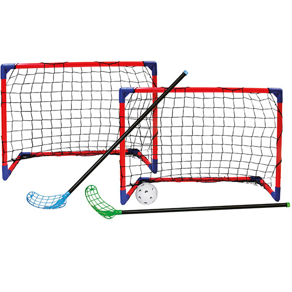 Floorball CROSS set 2 štapa i 2 gola Woody 91569 - ODDO igračke
