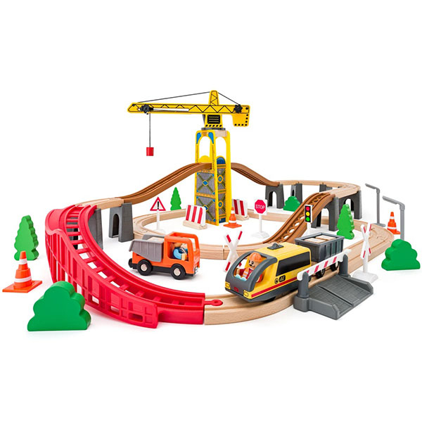 Železnički set Dizalica Woody 93073 - ODDO igračke
