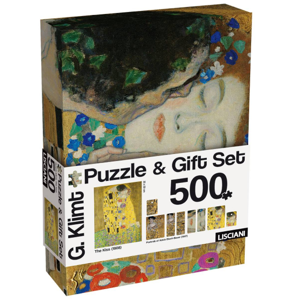Lisciani slagalica 500pcs + Gift set Klimt Kiss and Adele Bloch Bauer 120673 - ODDO igračke