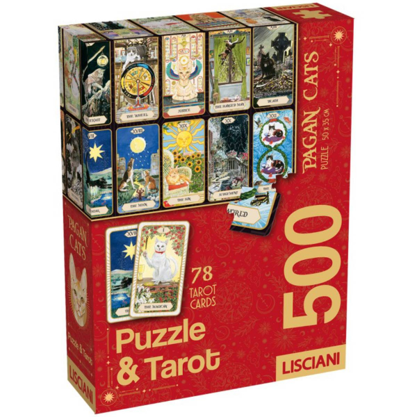 Lisciani slagalica 500pcs + tarot karte Pagan Cats 120697 - ODDO igračke