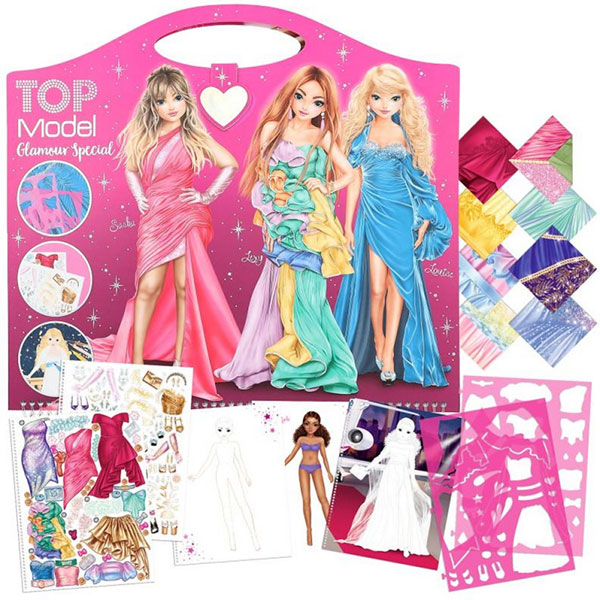 Bojanka sa stikerima Dress me up Top Model DP0412577 - ODDO igračke