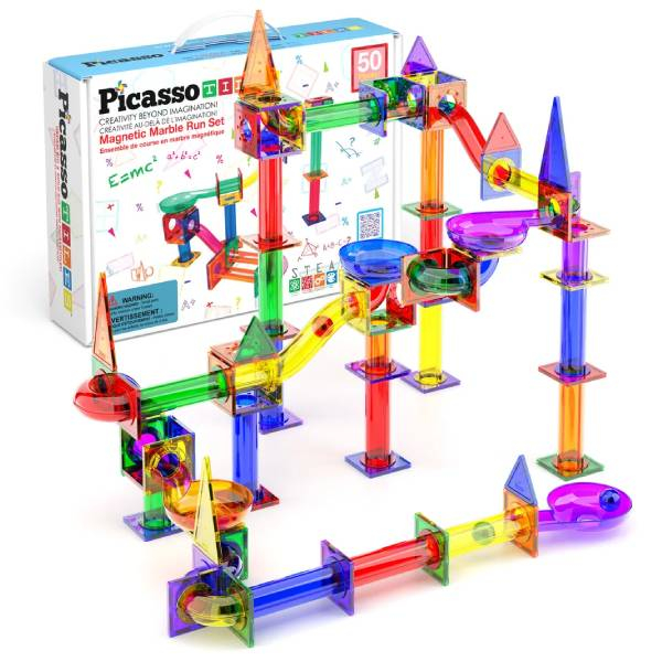PicassoTiles set građevinskih blokova 50 komada Staza za loptice 1100044131 - ODDO igračke