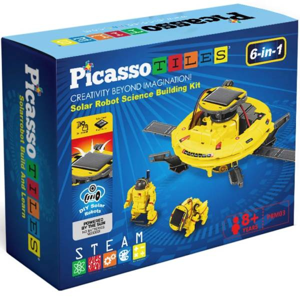 PicassoTiles Solarni UFO robot set 6 u 1 1100050823 - ODDO igračke
