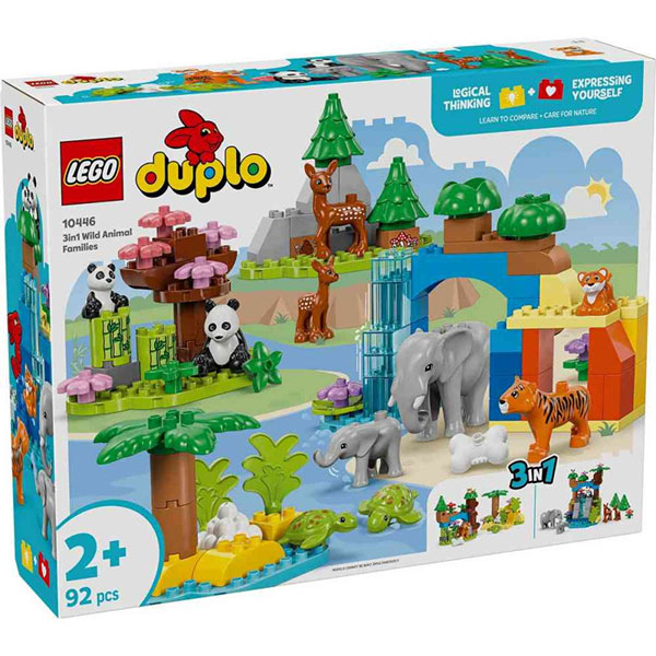 LEGO DUPLO Town 3in1 Wild Animal Families LE10446 - ODDO igračke