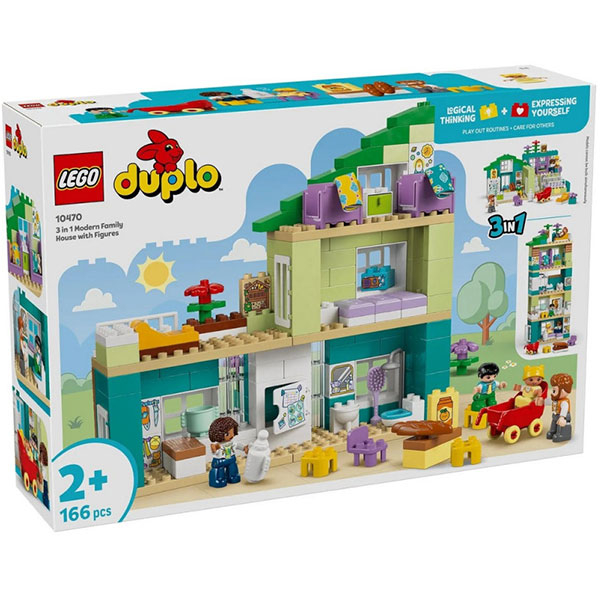 LEGO DUPLO 3 in 1 Modern Family House LE10470 - ODDO igračke