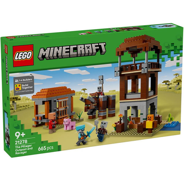 LEGO MINECRAFT The Pillager Outpost and Ravager LE21278 - ODDO igračke