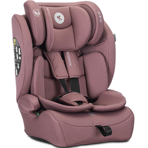 Auto Sedište za decu Adventure i-Size (76-150cm) pink Lorelli 10071952605 - ODDO igračke