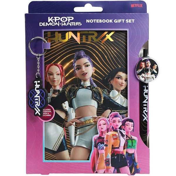 Crni notes sa olovkom i priveskom K-POP Demon Hunters KP22083 - ODDO igračke