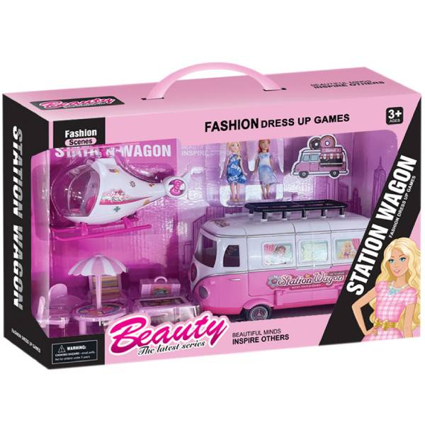 Beauty kombi set sa lutkama i helikopterom 1040602 - ODDO igračke