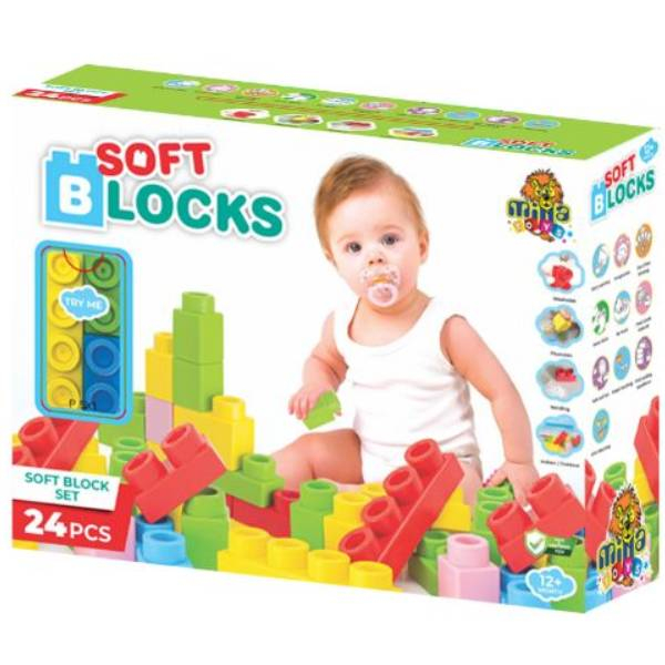 Mekane kocke 24pcs 11/71284 - ODDO igračke