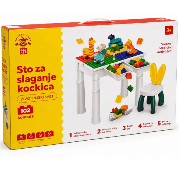 Sto za slaganje kockica 58622 - ODDO igračke