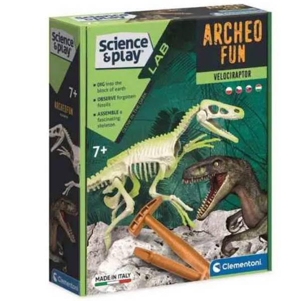 Clementoni Science And Play Archeo Fun Velociraptor CL75126 - ODDO igračke