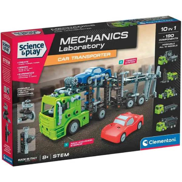 Clementoni Science And Play Mechanics Laboratory Car Transporter CL75132 - ODDO igračke