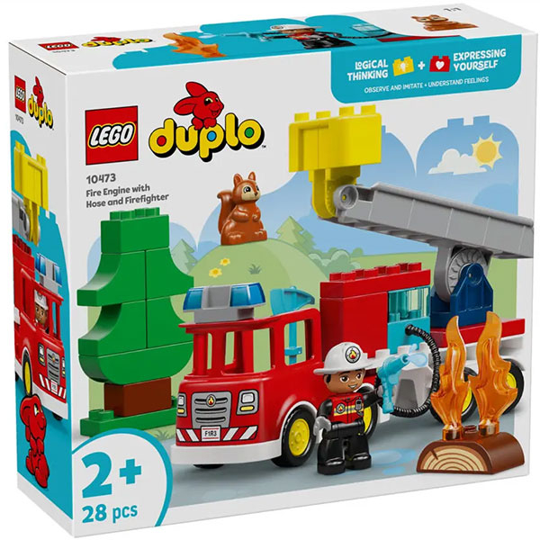 LEGO DUPLO Fire Truck with Hose and Firefighter LE10473 - ODDO igračke