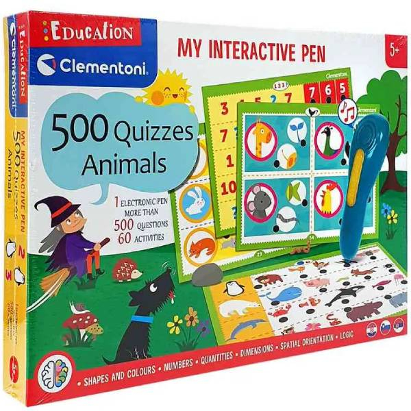 Clementoni Interaktivni kviz set 500 pitanja Životinje CL50243 - ODDO igračke