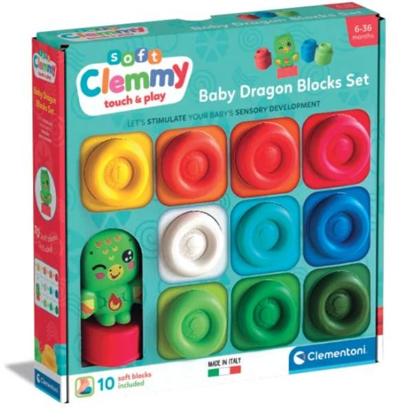 Clementoni Clemmy Zmaj kockice 10 komada CL17980 - ODDO igračke