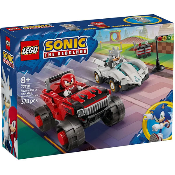LEGO SONIC Silvers Car vs. Knuckles Monster Truck LE77118 - ODDO igračke