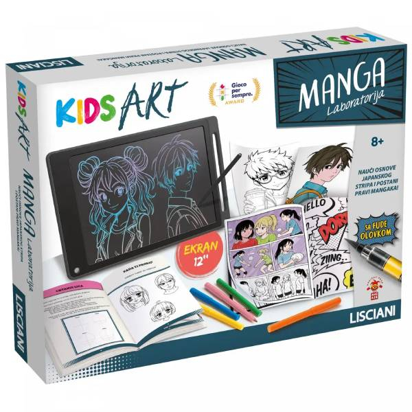 Umetnički studio sa LCD tabletom Kawaii na srpskom jeziku 62886 - ODDO igračke