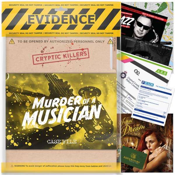 Detektivska igra - Murder of a Musician - Cryptic Killers T4 CKUKMUSIC - ODDO igračke