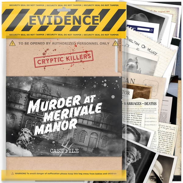 Detektivska igra - Murder at Merivale Manor - Cryptic Killers T4 CKUKMANOR - ODDO igračke