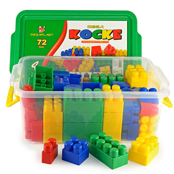 Megaplast Kocke 72 pcs 3950896 - ODDO igračke