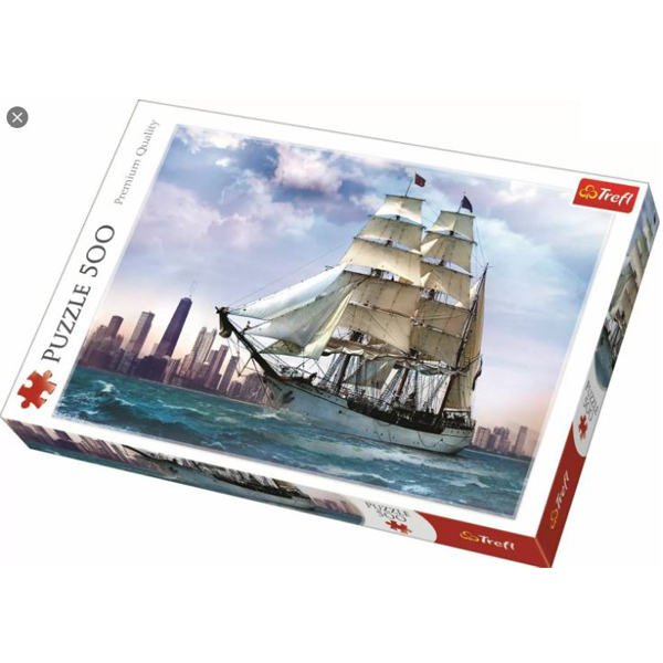 Trefl Puzzla Sailing Against Chicago 500 pcs 37120 - ODDO igračke