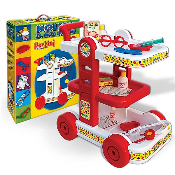Doktor set Kolica za male doktore Pertini Toys P-0133 - ODDO igračke